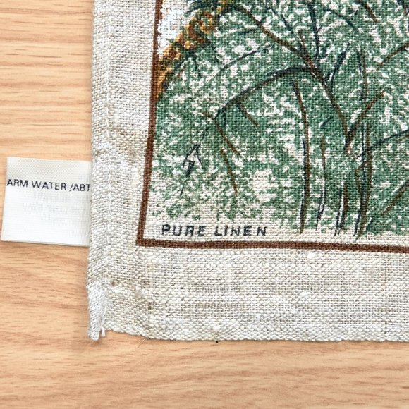 Vintage From Australia with Love Print Linen Tea Towel, Made in Poland - Picture 4 of 6